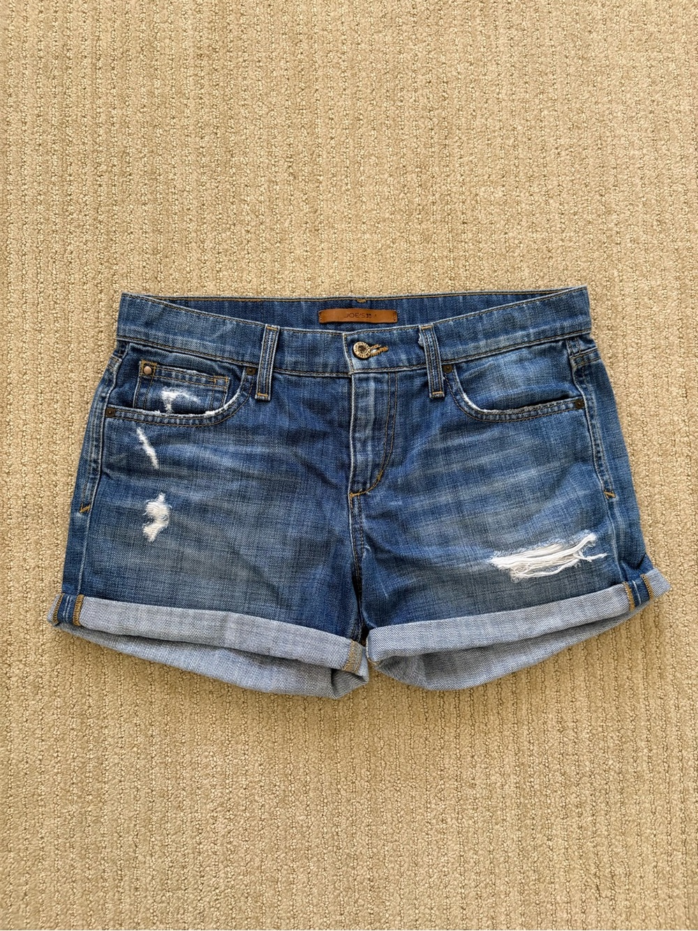 Vintage Low-Rise Denim Shorts